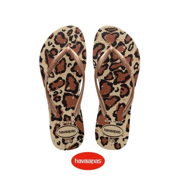 Ojota havaianas slim animals FC Areia Rose Gold